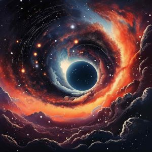 黑洞将宇宙扭曲成一个怪诞的镜子大厅